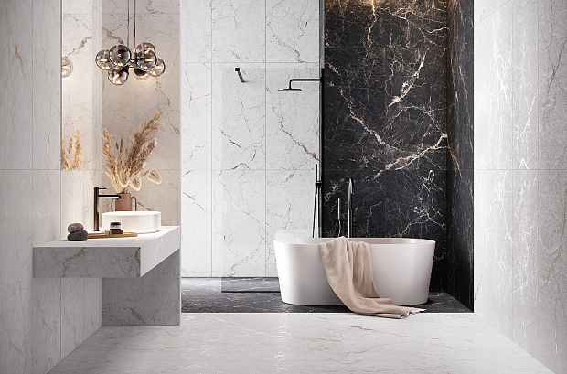Плитка напольная керамогранит Venetto white STR